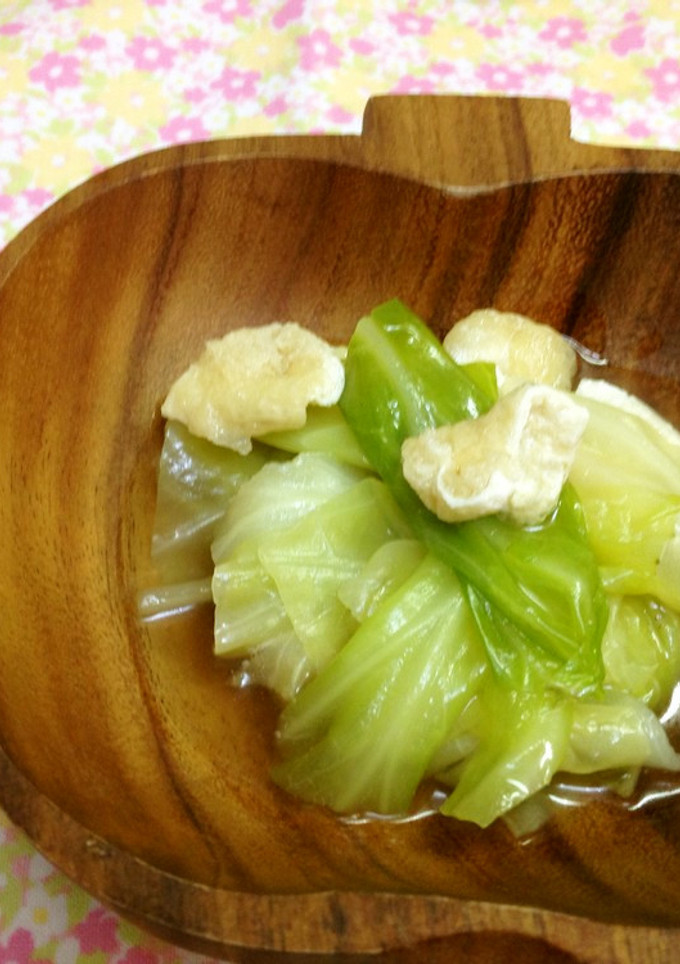 簡単幼児食の常備菜キャベツとあげの煮浸し-レシピのメイン写真
