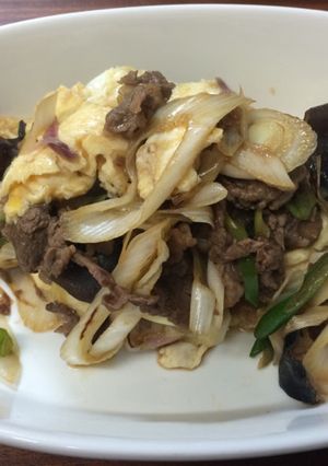 たっぷりネギと牛肉の中華炒め-レシピのメイン写真