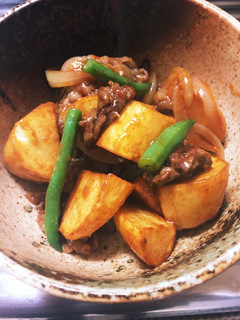 じゃがいもと牛肉の甘辛オイスター炒め☆-レシピのメイン写真