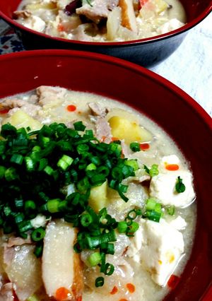 残りの粕汁で♪とり野菜みそラーメン-レシピのメイン写真
