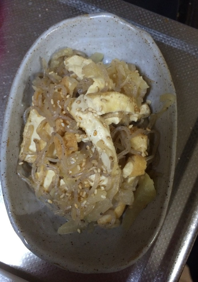 糸こんにゃくと絹あげと大根の炒め煮-レシピのメイン写真