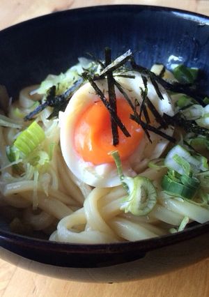 半熟たまごのぶっかけうどん-レシピのメイン写真