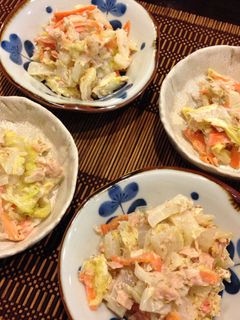 白菜とツナの胡麻マヨサラダ-レシピのメイン写真