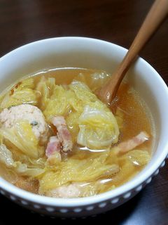 ♢白菜と鶏だんごのコンソメスープ♢-レシピのメイン写真