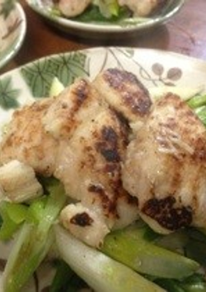 ジューシー鶏胸肉とネギの白だし炒め-レシピのメイン写真
