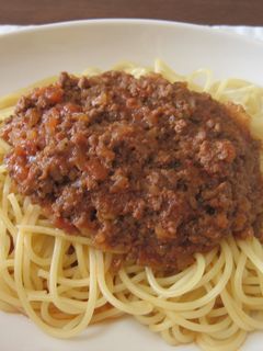 簡単!ミートソースでスパゲティー-レシピのメイン写真