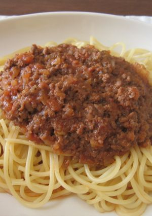 簡単！ミートソースでスパゲティー-レシピのメイン写真