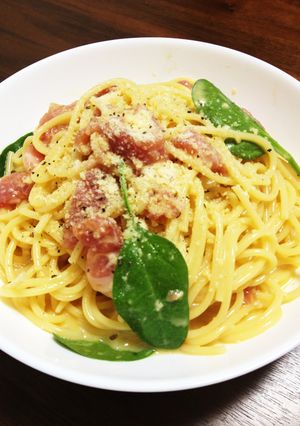 生ハムカルボナーラ-レシピのメイン写真