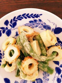 簡単!いんげんとちくわのごま味噌和え-レシピのメイン写真