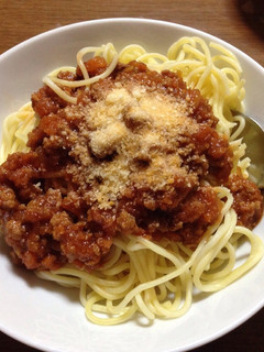 ミートソースパスタ-レシピのメイン写真