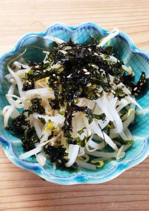 コストコの韓国海苔で!モヤシサラダ-レシピのメイン写真