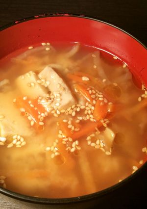 リメイク☆切り干し大根の煮物でお味噌汁！-レシピのメイン写真