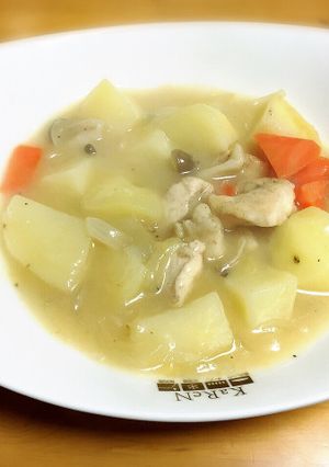 鶏肉ときのこのクリームシチュー-レシピのメイン写真