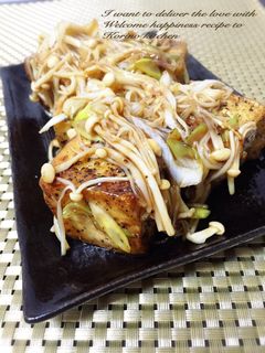 220kcal♡厚揚げのキノコネギあん-レシピのメイン写真