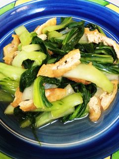 青梗菜と油揚げの炒め煮☆-レシピのメイン写真
