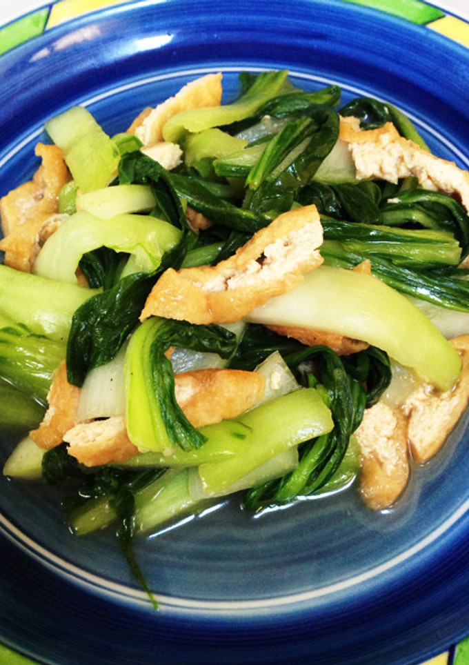 青梗菜と油揚げの炒め煮☆-レシピのメイン写真