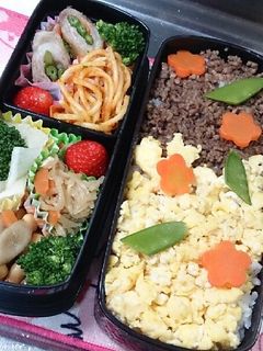 そぼろ弁当-レシピのメイン写真