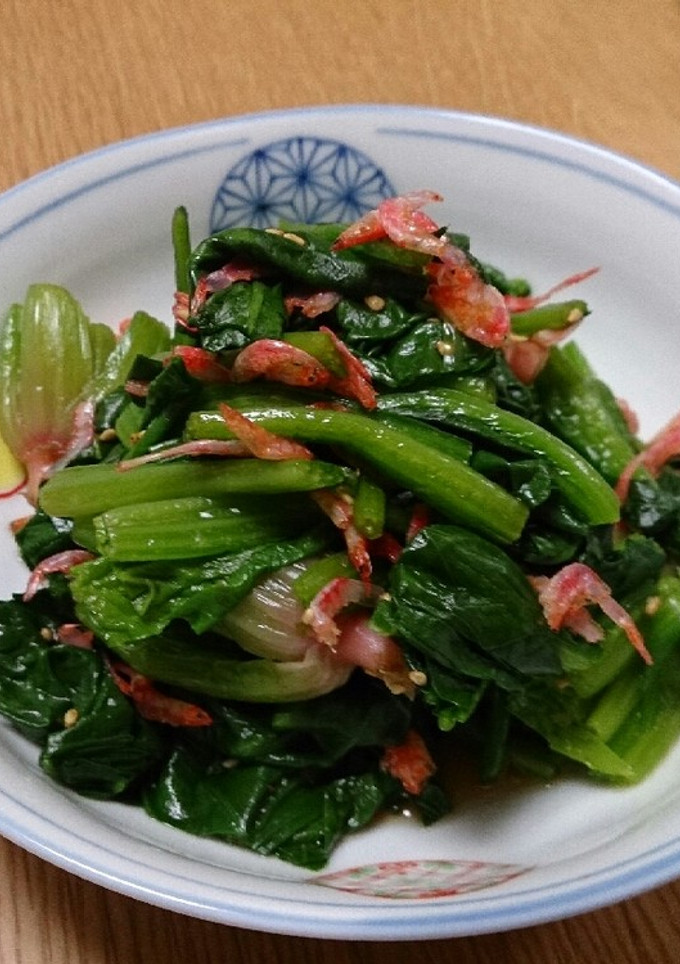 Caたっぷり、桜えびとほうれん草の和え物-レシピのメイン写真