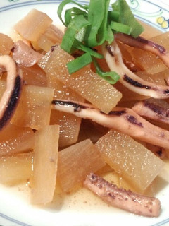 圧力鍋不要!加熱5分!イカと大根の煮物-レシピのメイン写真