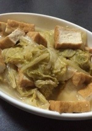 白菜と厚揚げの旨煮◇甘酒と味噌で味つけ-レシピのメイン写真
