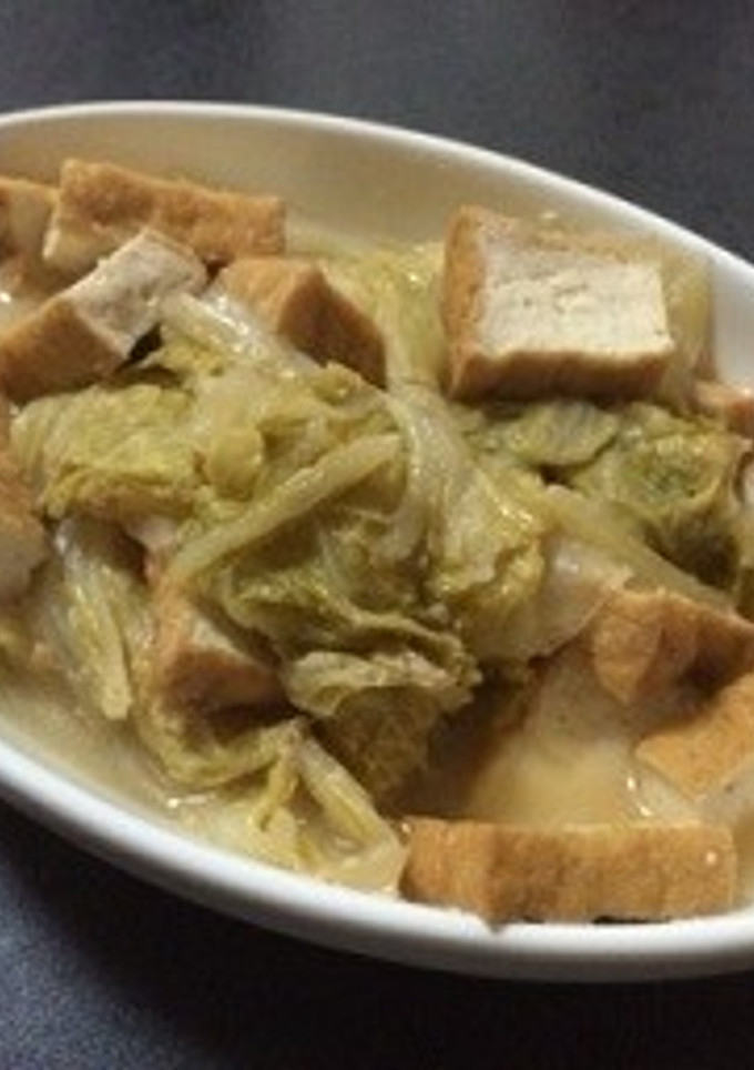 白菜と厚揚げの旨煮◇甘酒と味噌で味つけ-レシピのメイン写真