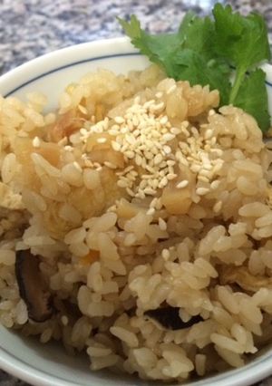 乾燥ホタテで炊き込みご飯-レシピのメイン写真