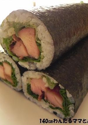 照り焼きチキンの簡単恵方巻き♪-レシピのメイン写真