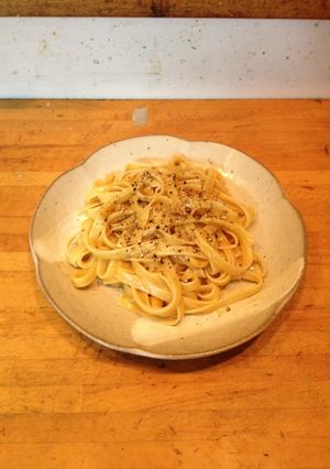 アンチョビとモッツァレラのパスタ-レシピのメイン写真