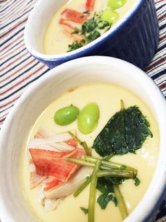 鍋で簡単茶碗蒸し。おでんの残り汁-レシピのメイン写真