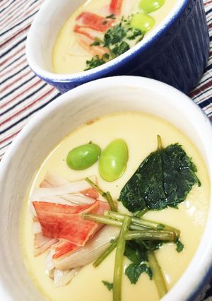 鍋で簡単茶碗蒸し。おでんの残り汁-レシピのメイン写真