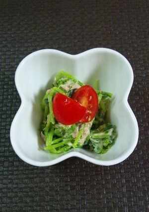 豆苗とツナのサラダ-レシピのメイン写真
