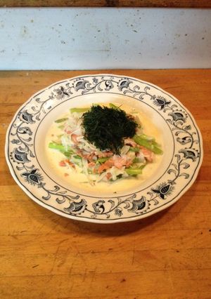 サーモンとアスパラのクリーム煮-レシピのメイン写真