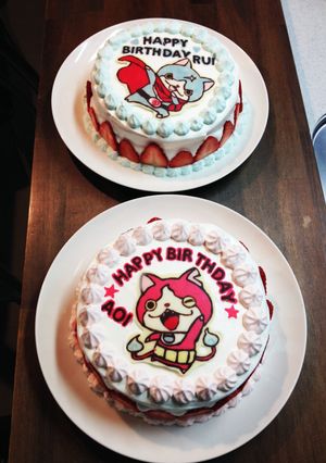 妖怪ウォッチ☆ケーキ-レシピのメイン写真