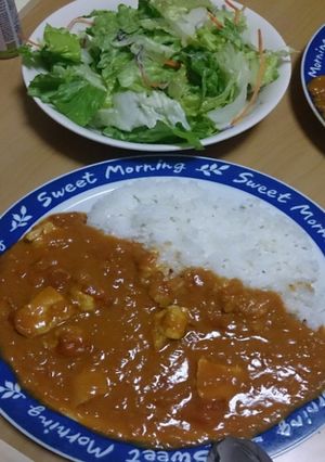 フライパンで作る!トマトチキンカレー☆-レシピのメイン写真