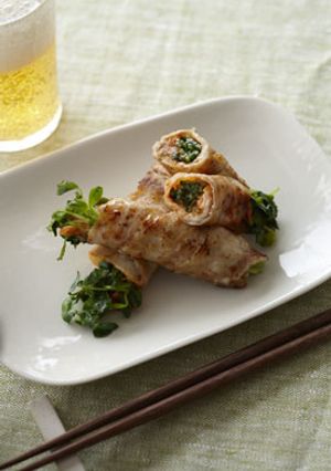 キムチと豆苗の豚巻き-レシピのメイン写真