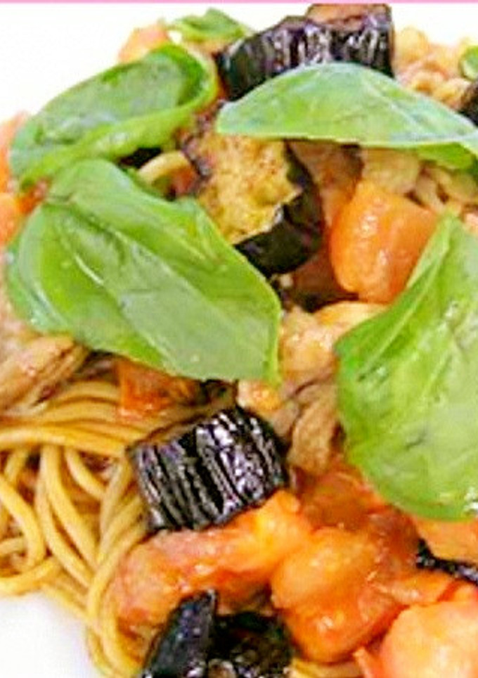 お好みソースなすとトマトの夏休み焼きそば-レシピのメイン写真
