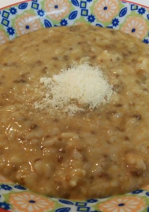 簡単※カレーうどんの汁の残りでリゾット♪-レシピのメイン写真