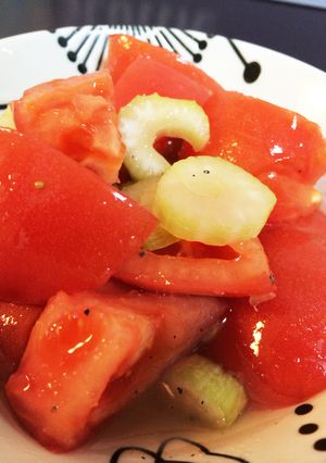 トマトとセロリの簡単あっさりサラダ-レシピのメイン写真