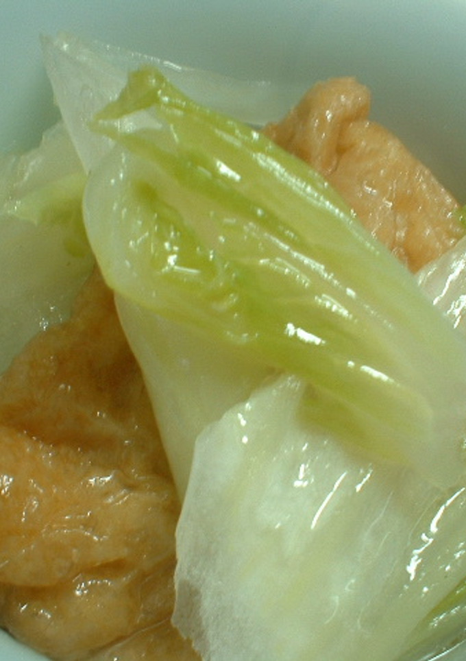 白菜と油揚げの重ね煮-レシピのメイン写真