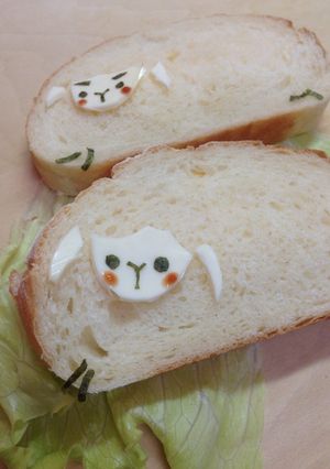 ひつじのサンドイッチ-レシピのメイン写真