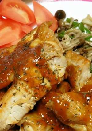 簡単♪鶏もも肉のケチャップ焼♪-レシピのメイン写真