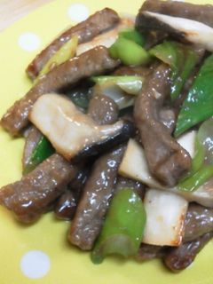 牛肉とエリンギのオイスターソース炒め♪-レシピのメイン写真