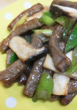 牛肉とエリンギのオイスターソース炒め♪-レシピのメイン写真
