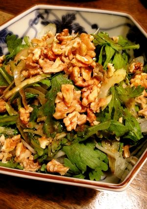 春菊とセロリの香味野菜サラダ-レシピのメイン写真