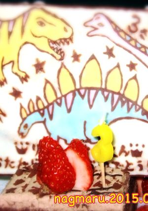 恐竜チョコプレート-レシピのメイン写真