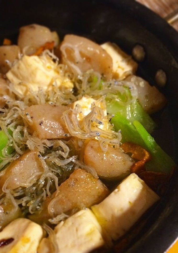 簡単おつまみ＊蒟蒻と豆腐のアヒージョ-レシピのメイン写真