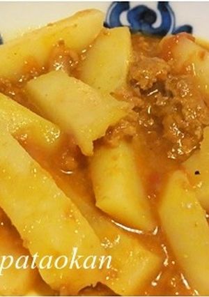簡単♪ジャガイモミートソース煮-レシピのメイン写真