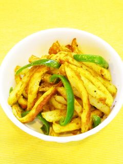 ☺簡単♪じゃがいもとちくわのカレー炒め☺-レシピのメイン写真