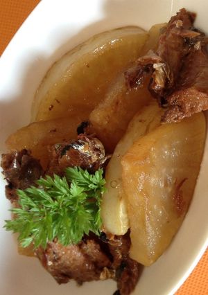 干し大根とさんま蒲焼缶詰の煮物-レシピのメイン写真