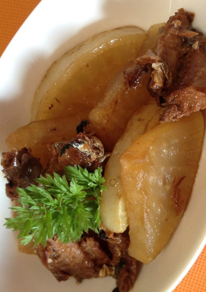 干し大根とさんま蒲焼缶詰の煮物-レシピのメイン写真